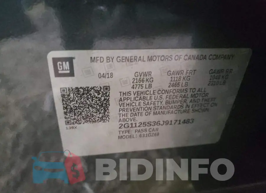 2G1125S36J9171483 Photo# 10