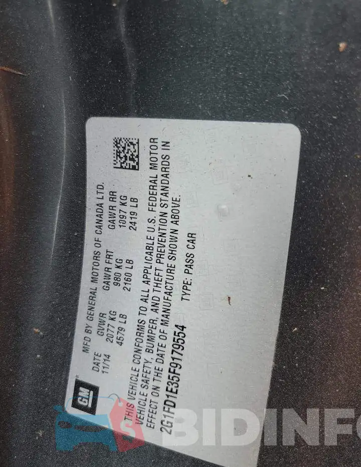 2G1FD1E35F9179554 Photo# 10