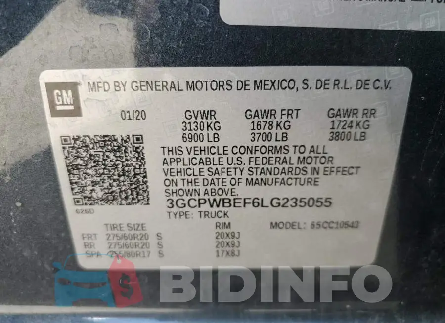 3GCPWBEF6LG235055 Photo# 10