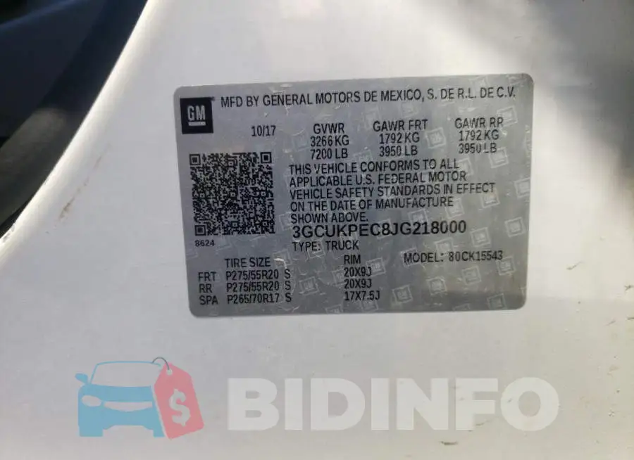 3GCUKPEC8JG218000 Photo# 10