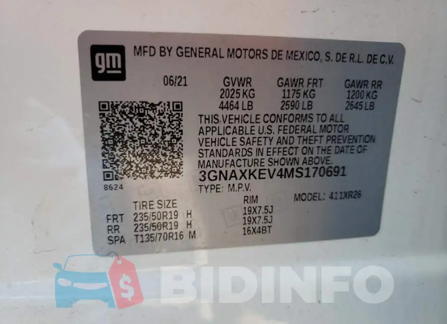 3GNAXKEV4MS170691 Photo# 10