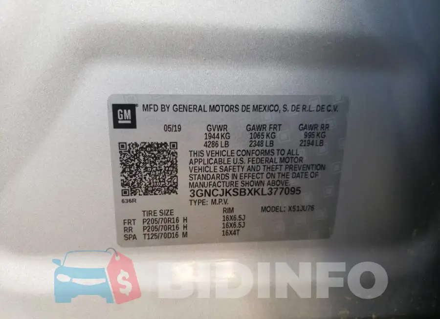 3GNCJKSBXKL377095 Photo# 10