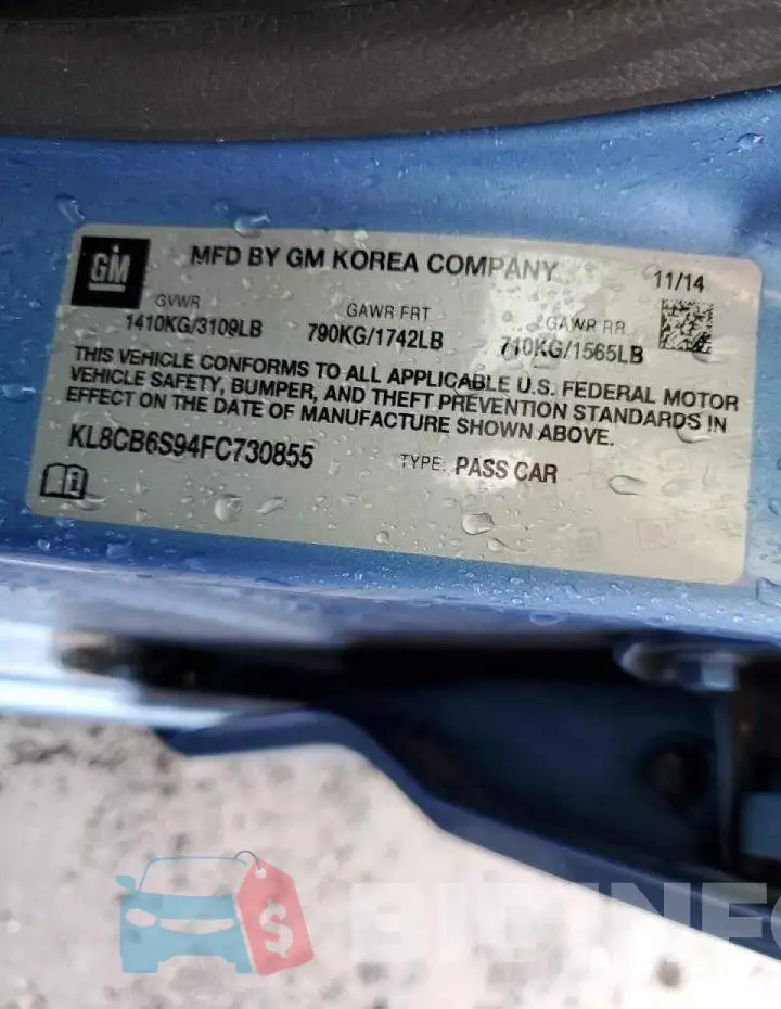 KL8CB6S94FC730855 Photo# 10