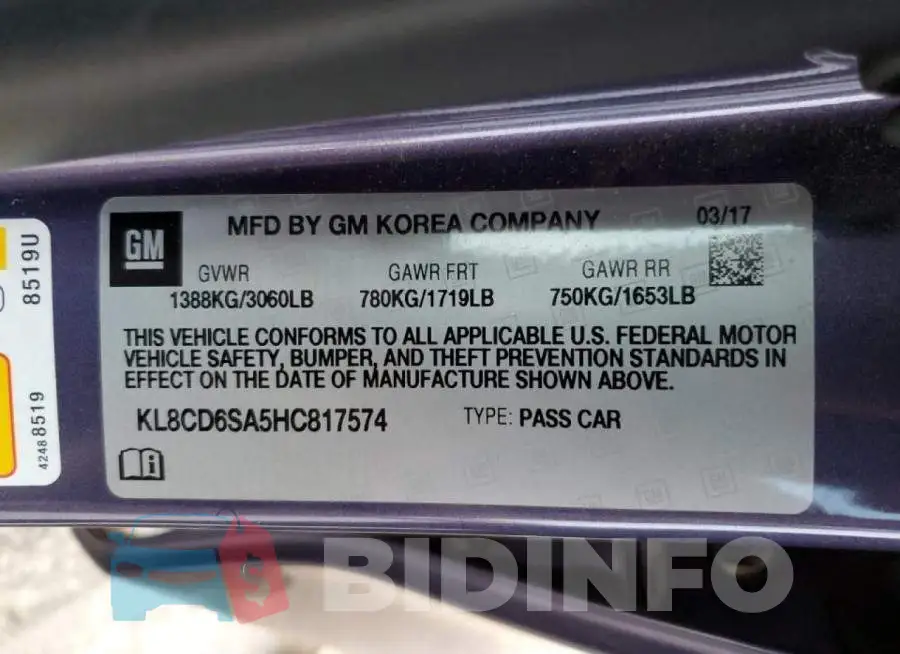 KL8CD6SA5HC817574 Photo# 10
