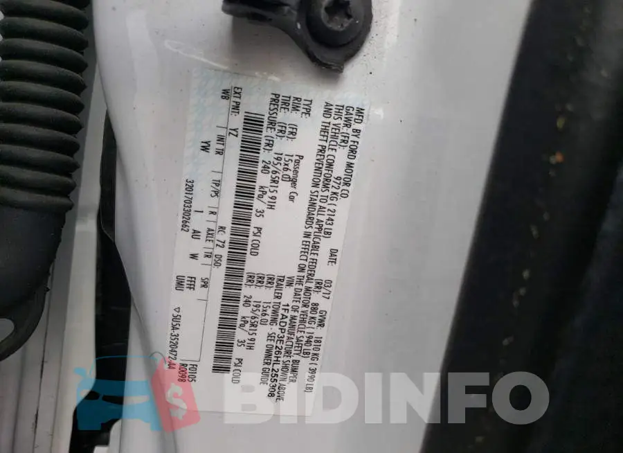 1FADP3E26HL255308 Photo# 10