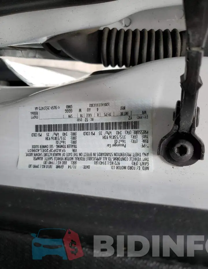 1FADP3F20EL439931 Photo# 10