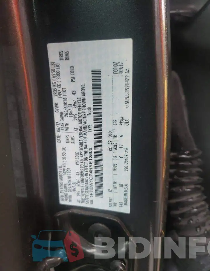 1FTEW1CP4HKE12800 Photo# 13