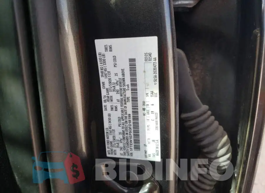 1FTEW1EP5GFD18199 Photo# 10