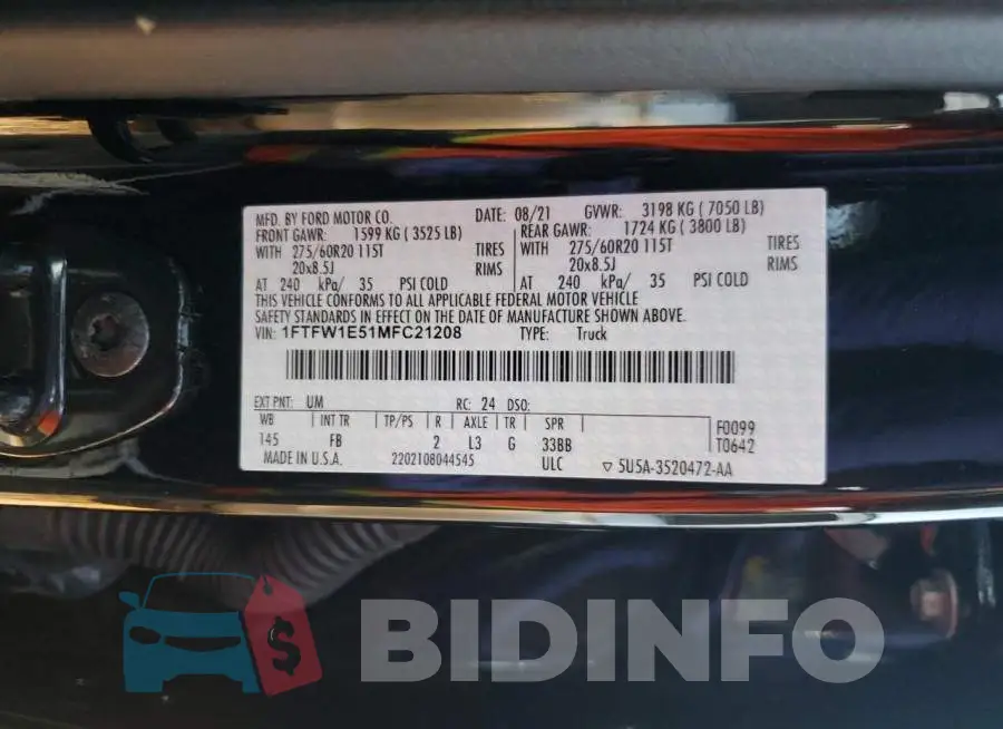 1FTFW1E51MFC21208 Photo# 10