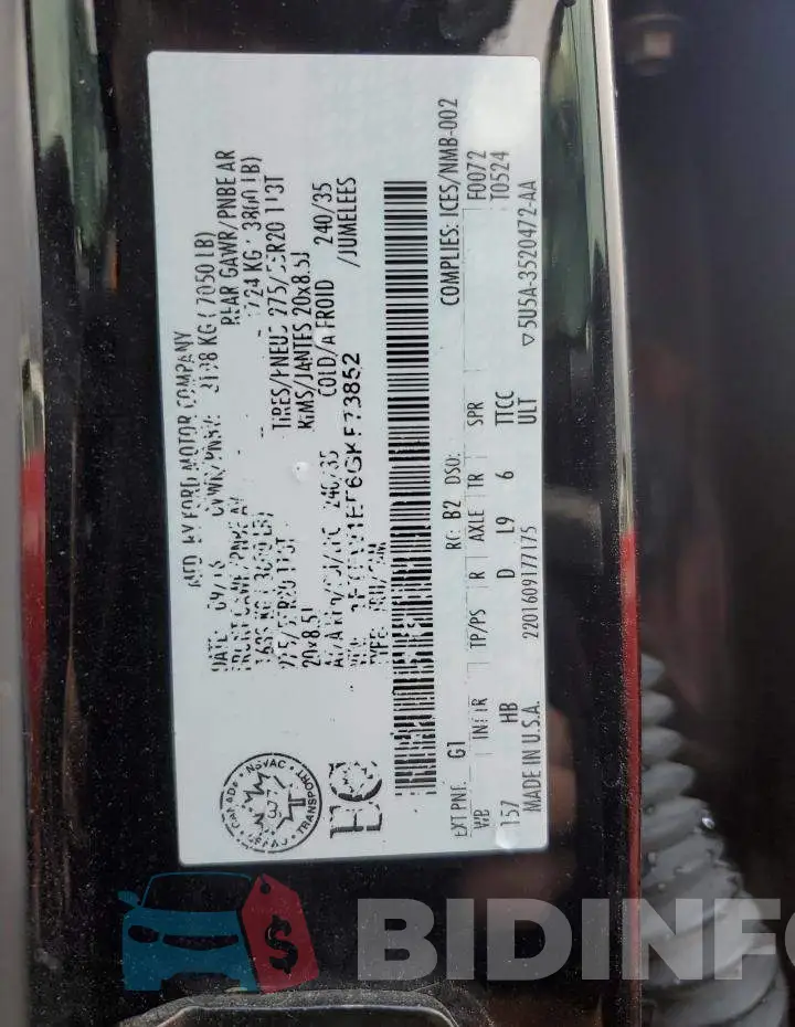 1FTFW1EF6GKF73852 Photo# 12