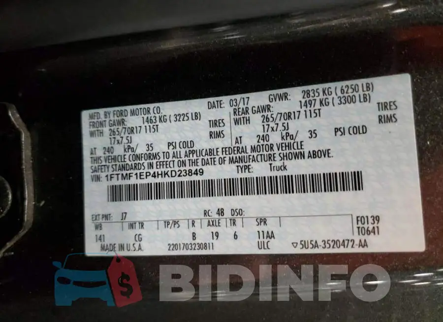 1FTMF1EP4HKD23849 Photo# 10