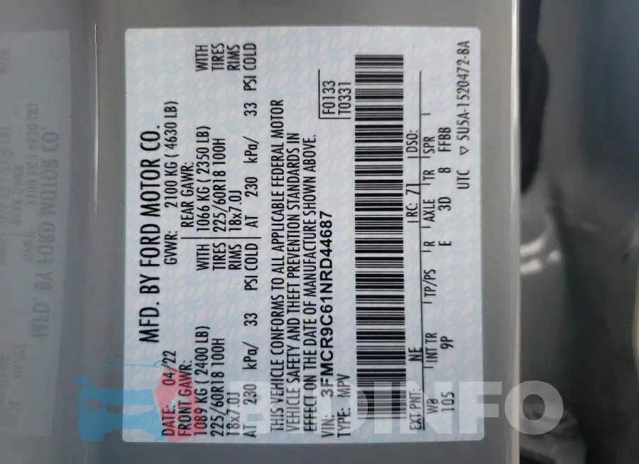 3FMCR9C61NRD44687 Photo# 10