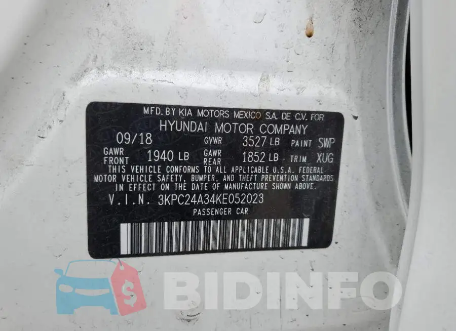 3KPC24A34KE052023 Photo# 10