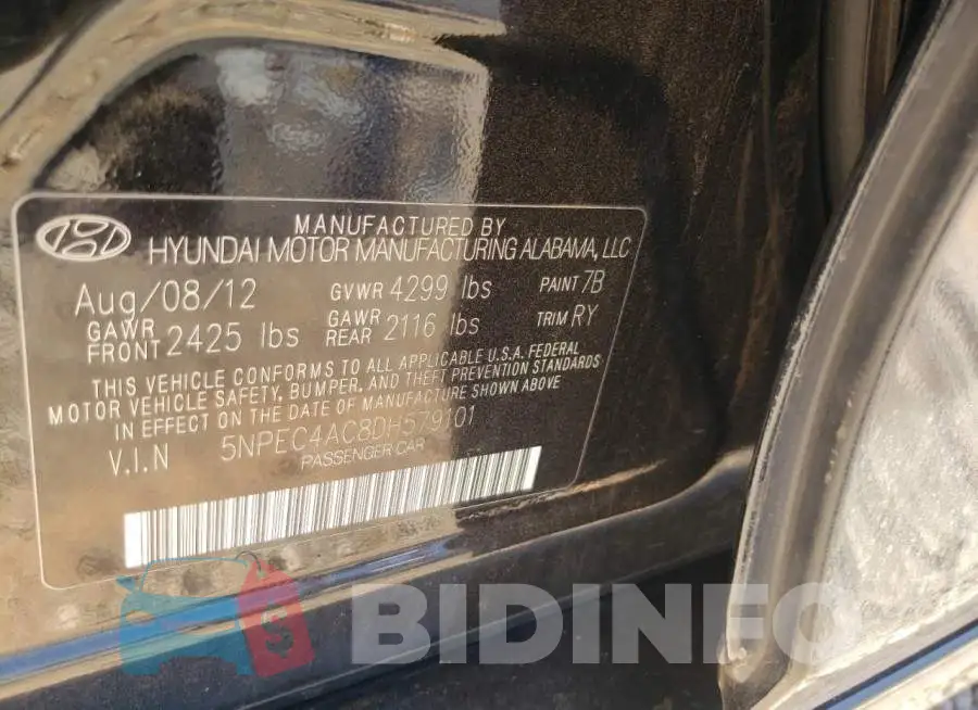 5NPEC4AC8DH579101 Photo# 10
