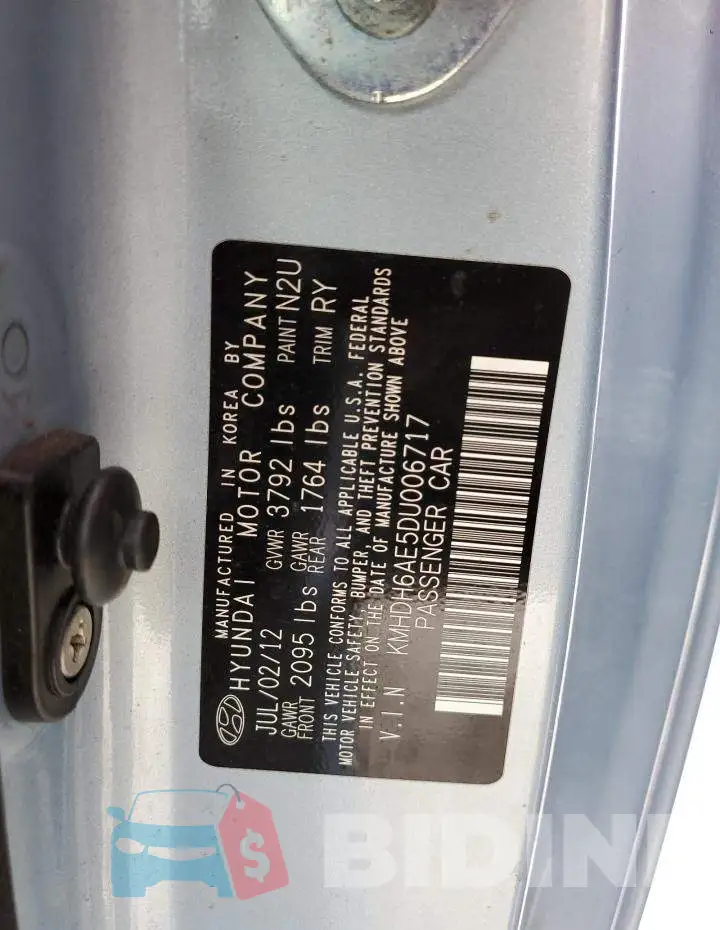 KMHDH6AE5DU006717 Photo# 12