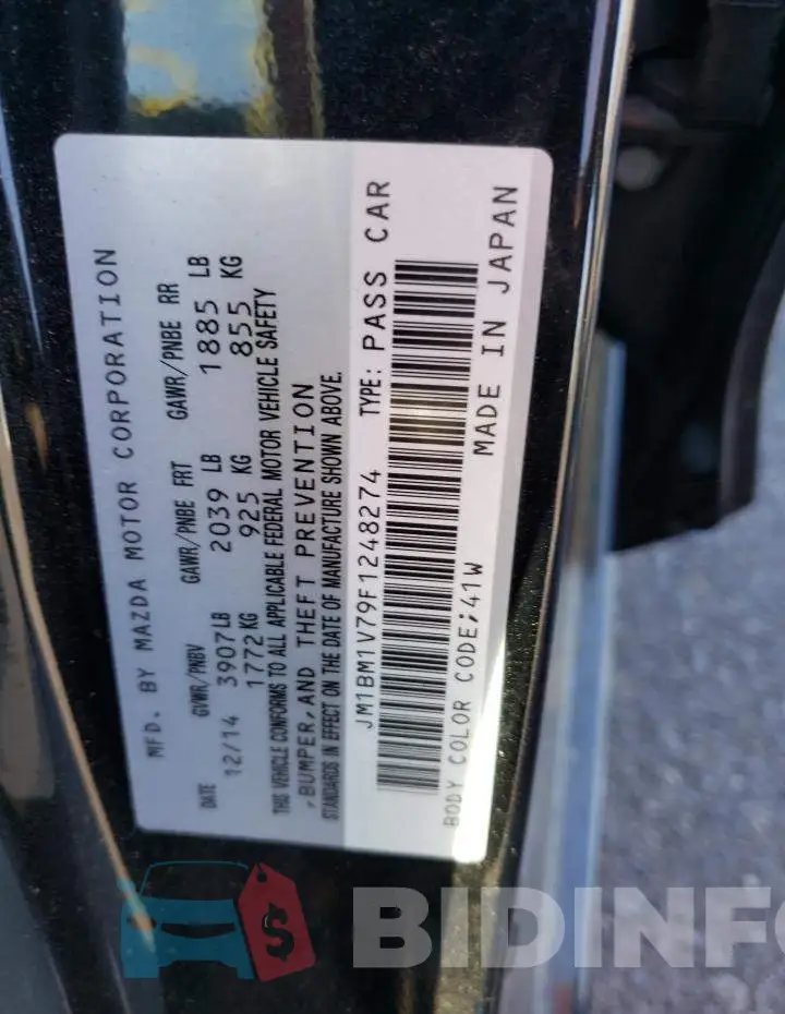 JM1BM1V79F1248274 Photo# 10