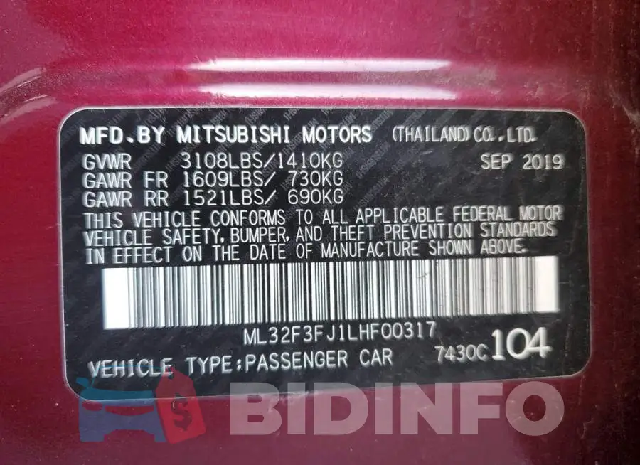 ML32F3FJ1LHF00317 Photo# 10