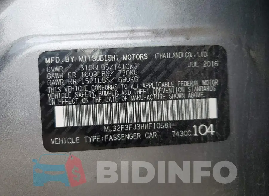 ML32F3FJ3HHF10581 Photo# 10