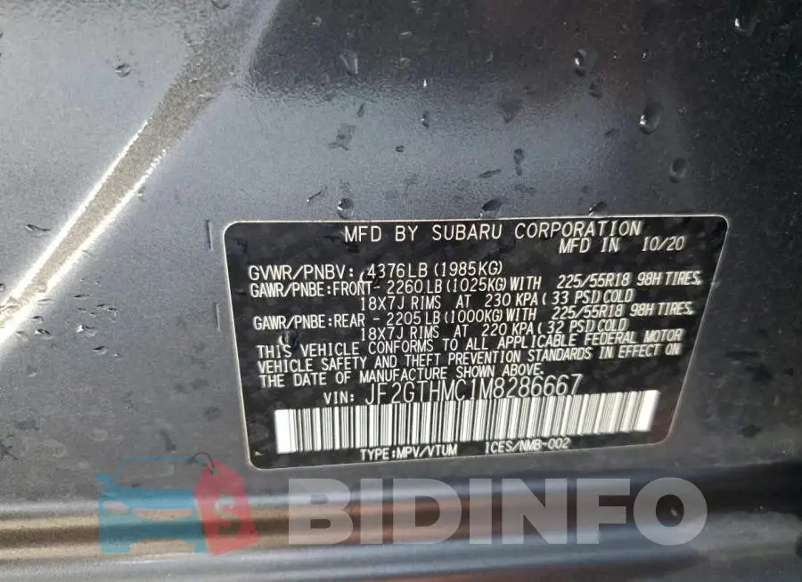JF2GTHMC1M8286667 Photo# 10