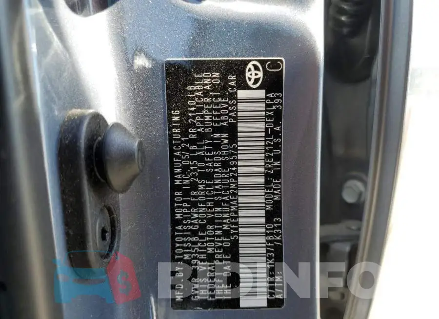 5YFEPMAE2MP249575 Photo# 10