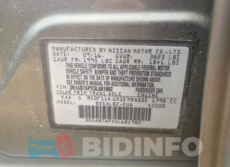 3N1AB7APXGL681982 Photo# 10