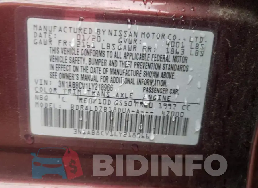 3N1AB8CV1LY218966 Photo# 10