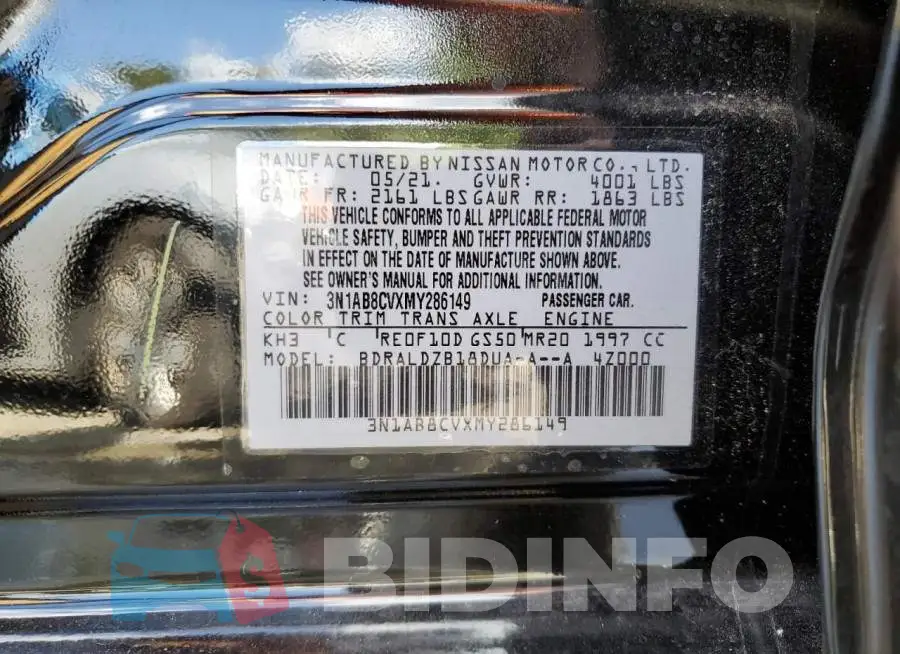 3N1AB8CVXMY286149 Photo# 10