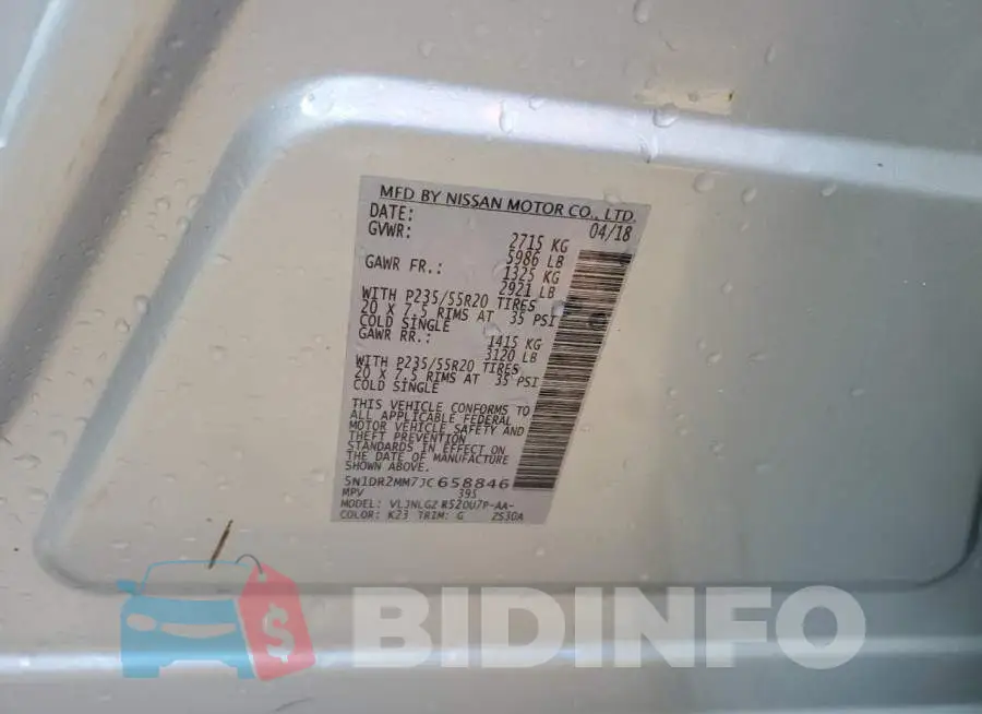 5N1DR2MM7JC658846 Photo# 12