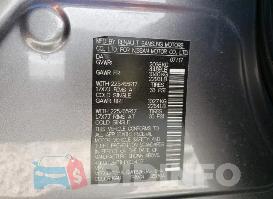 KNMAT2MT1HP610407 Photo# 10