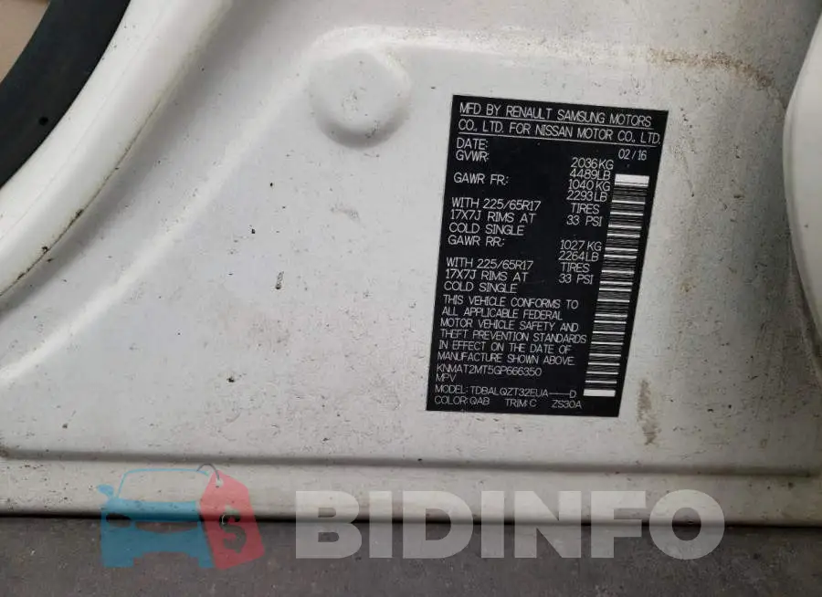 KNMAT2MT5GP666350 Photo# 10