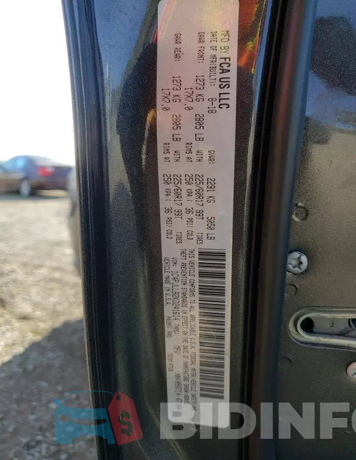 1C4PJLLB2KD241614 Photo# 10