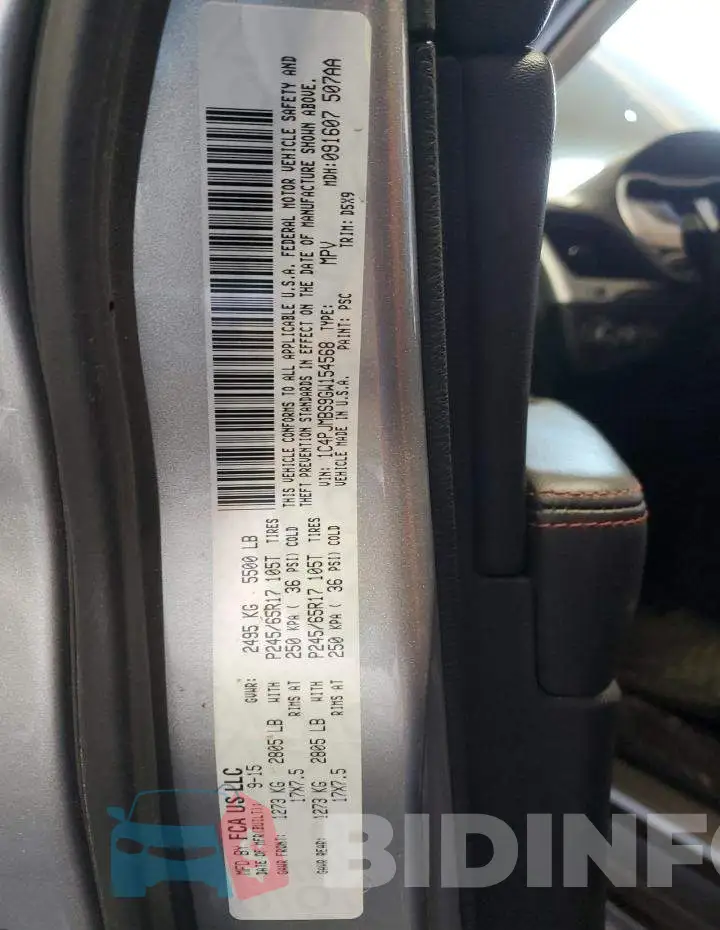 1C4PJMBS9GW154568 Photo# 10