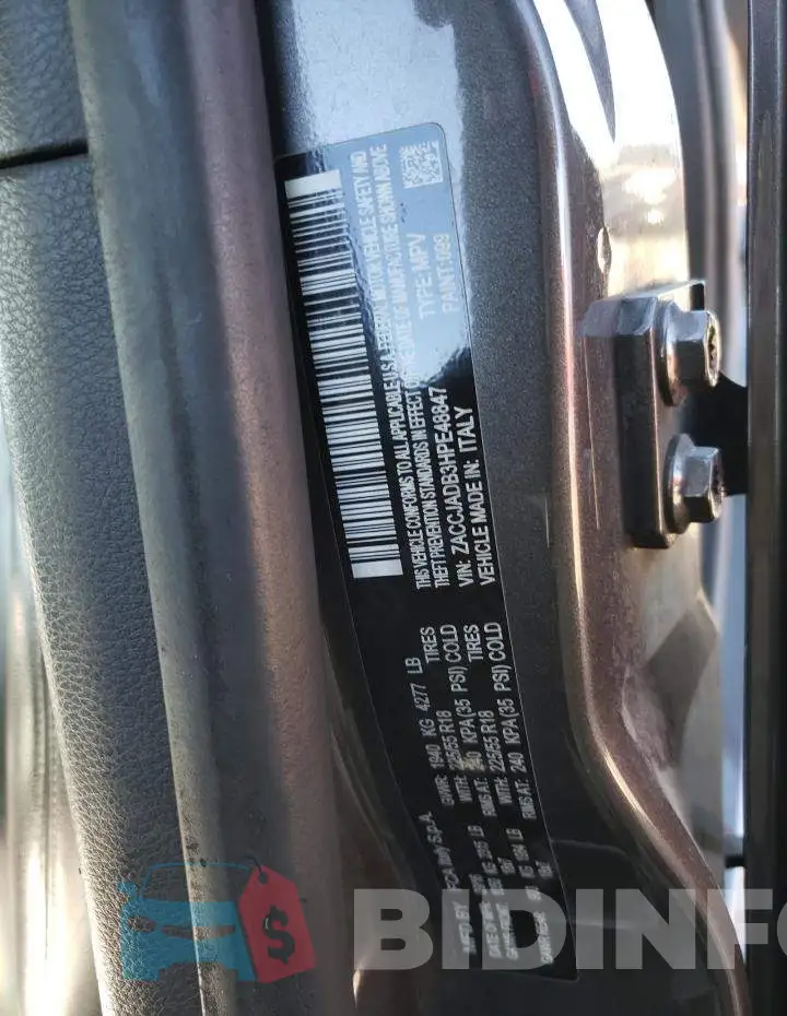 ZACCJADB3HPE48847 Photo# 10