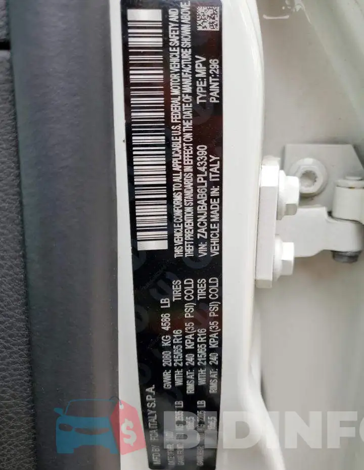 ZACNJBAB6LPL43390 Photo# 10