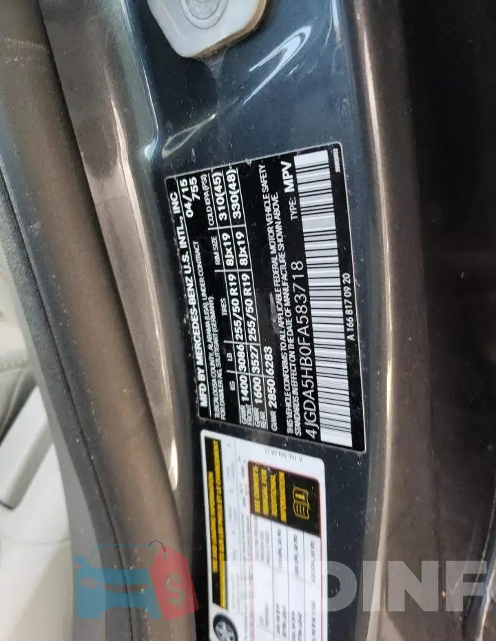 4JGDA5HB0FA583718 Photo# 10
