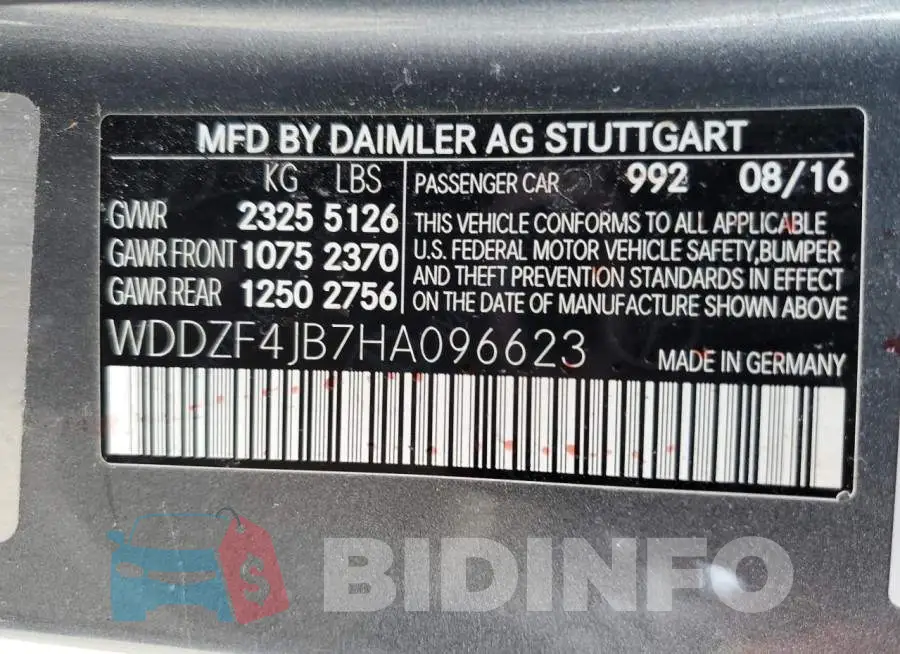 WDDZF4JB7HA096623 Photo# 12