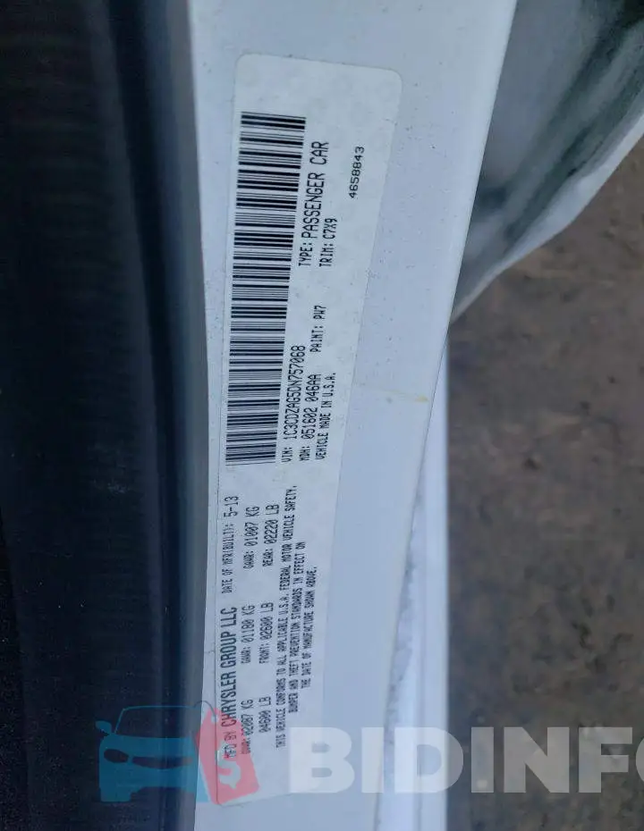 1C3CDZAG5DN757068 Photo# 12