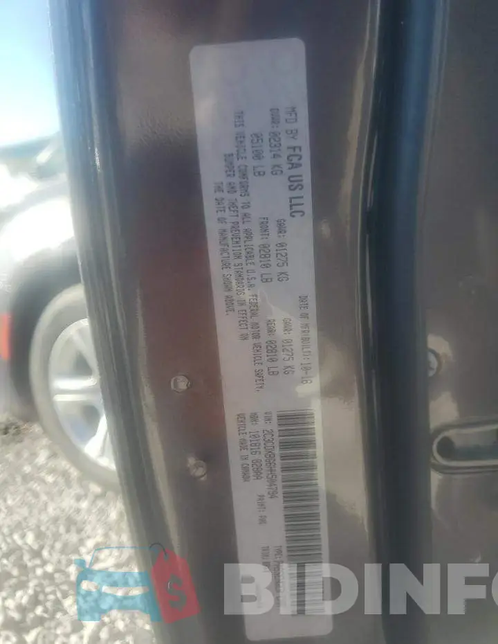 2C3CDXBG6HH504794 Photo# 10