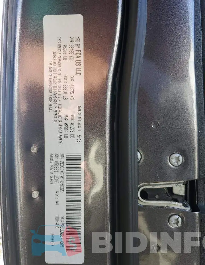 2C3CDXCT0FH858321 Photo# 10