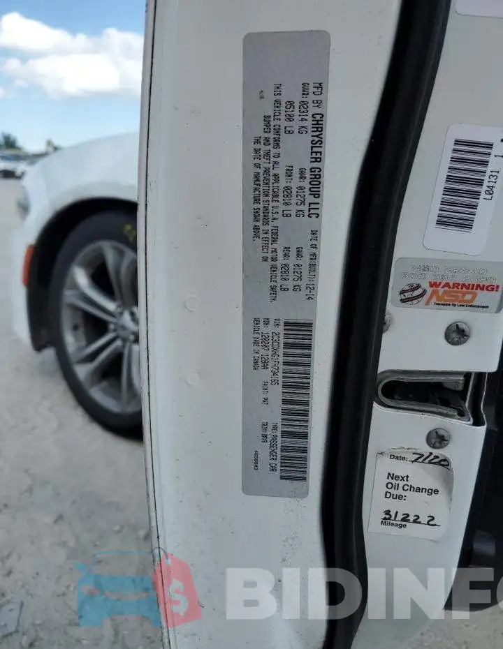 2C3CDXHG1FH734165 Photo# 10