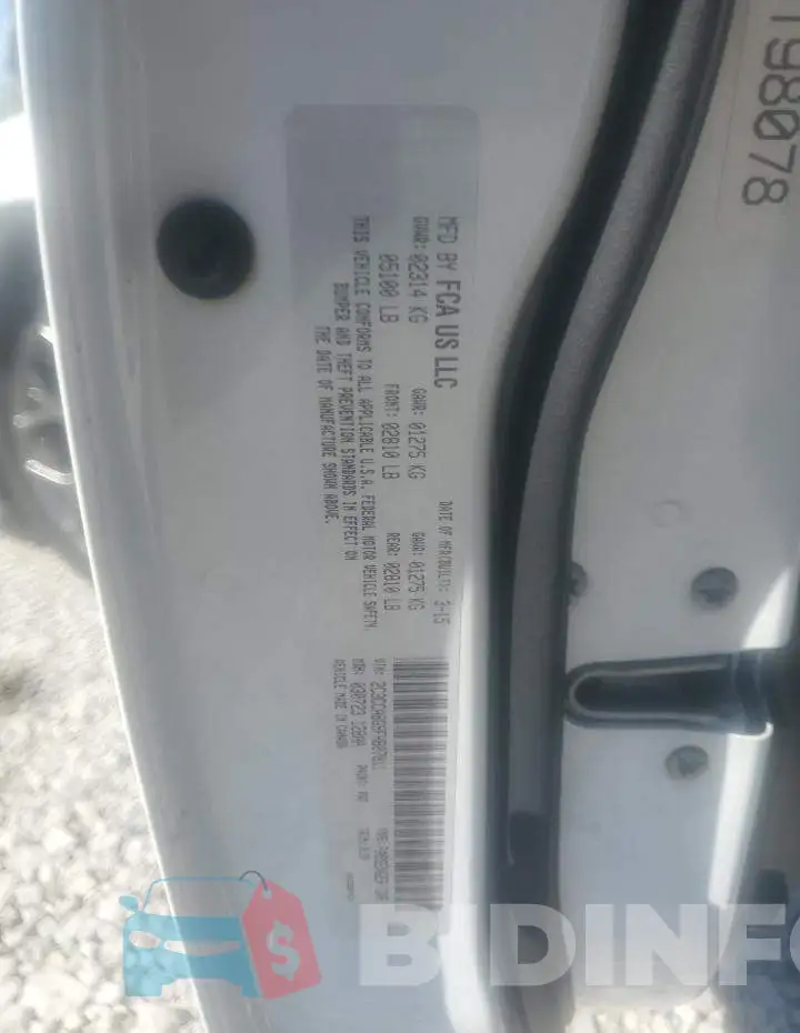 2C3CCABG9FH807811 Photo# 10