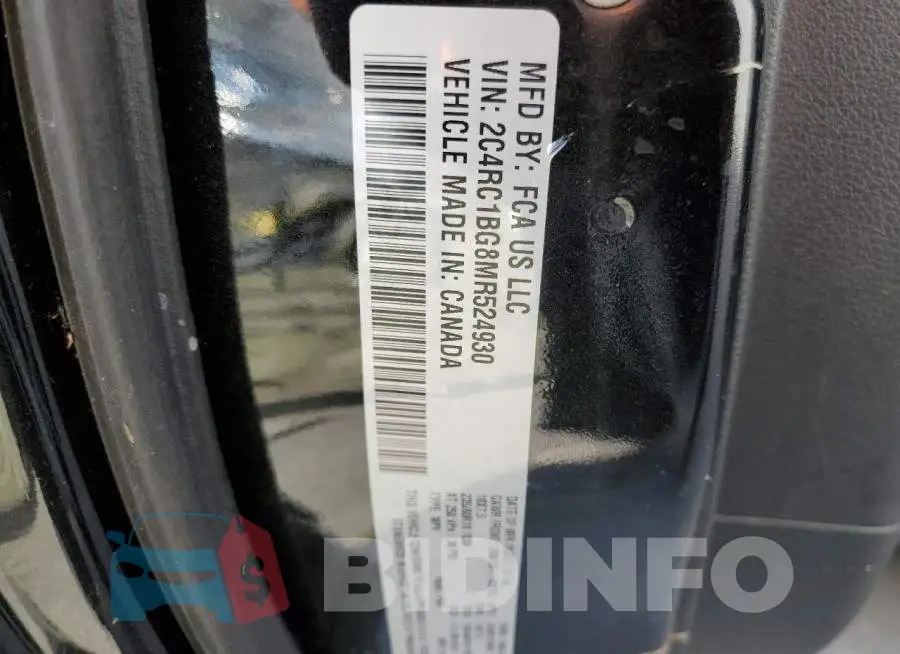 2C4RC1BG8MR524930 Photo# 10