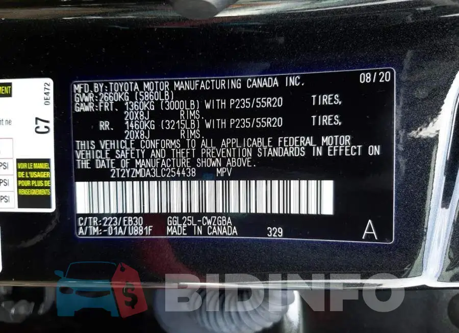 2T2YZMDA3LC254438 Photo# 10