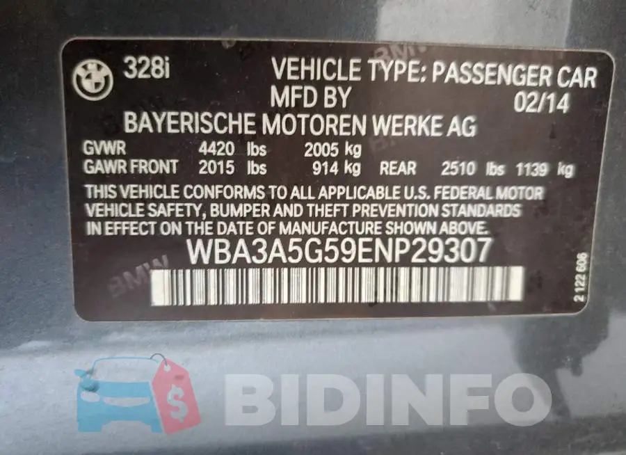 WBA3A5G59ENP29307 Photo# 12