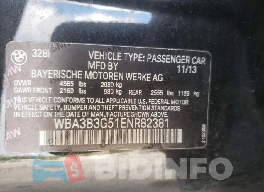 WBA3B3G51ENR82381 Photo# 12