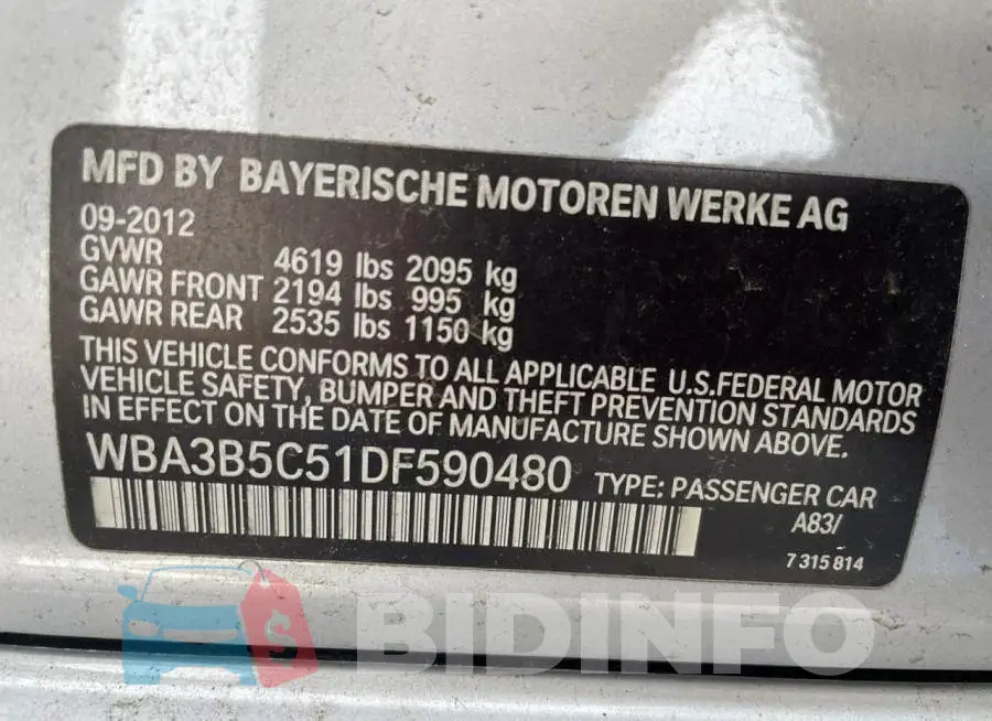 WBA3B5C51DF590480 Photo# 10