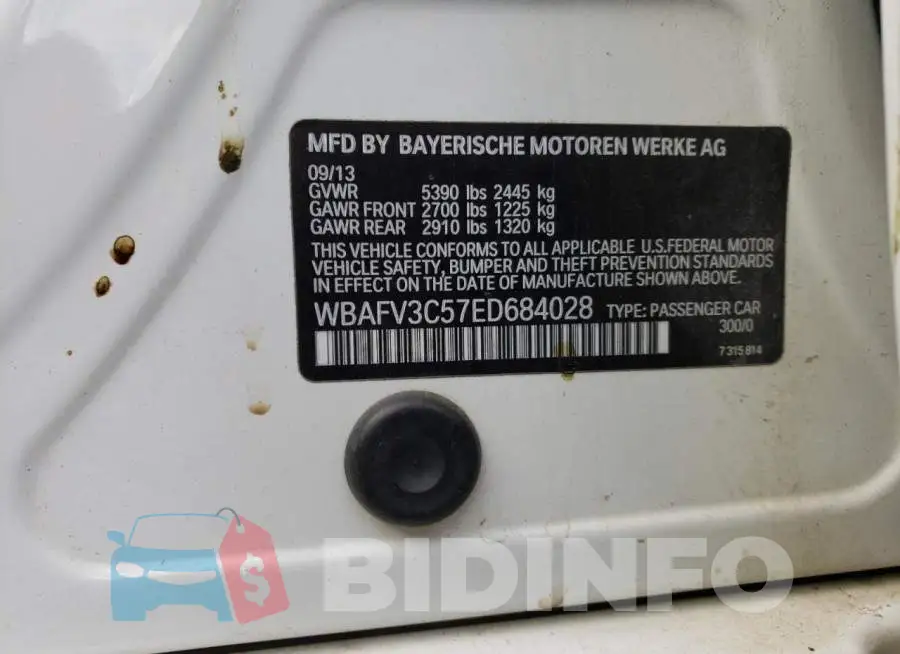 WBAFV3C57ED684028 Photo# 13