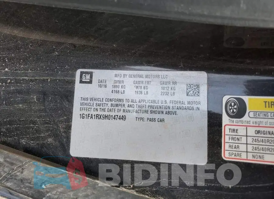 1G1FA1RX9H0147449 Photo# 12