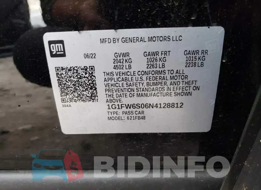 1G1FW6S06N4128812 Photo# 12