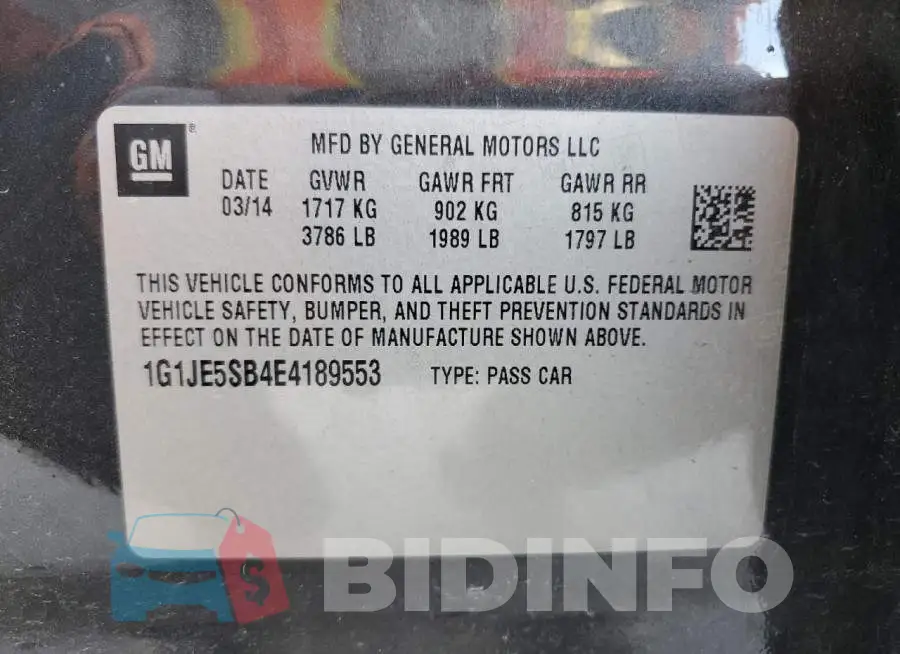 1G1JE5SB4E4189553 Photo# 12